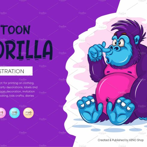 Cartoon Gorilla. cover image.
