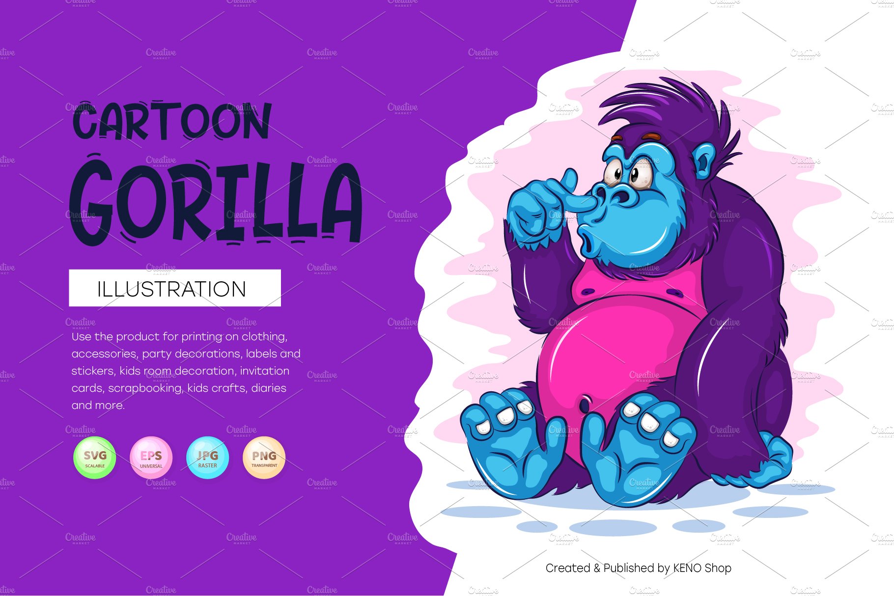 Cartoon Gorilla. cover image.