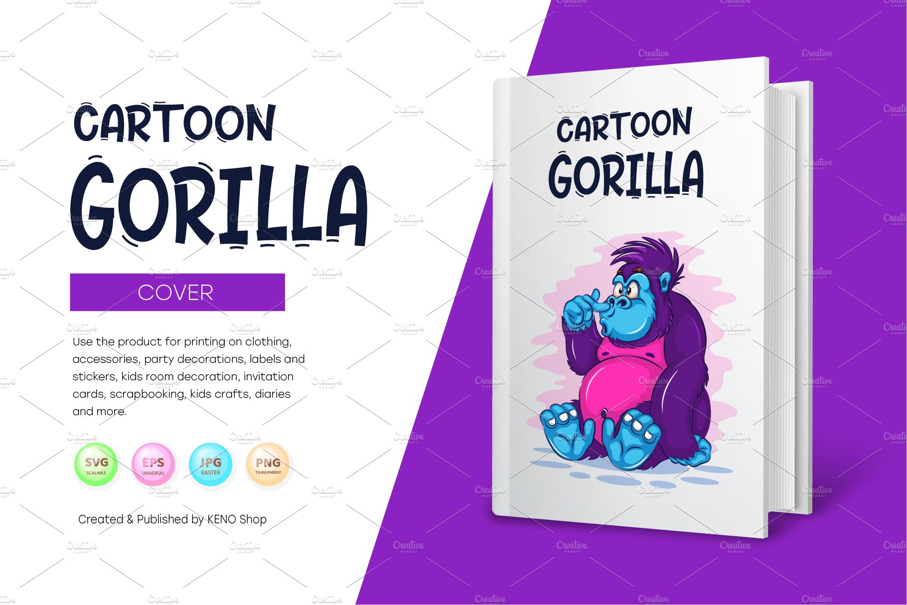 cartoon gorilla preview 03 1 94