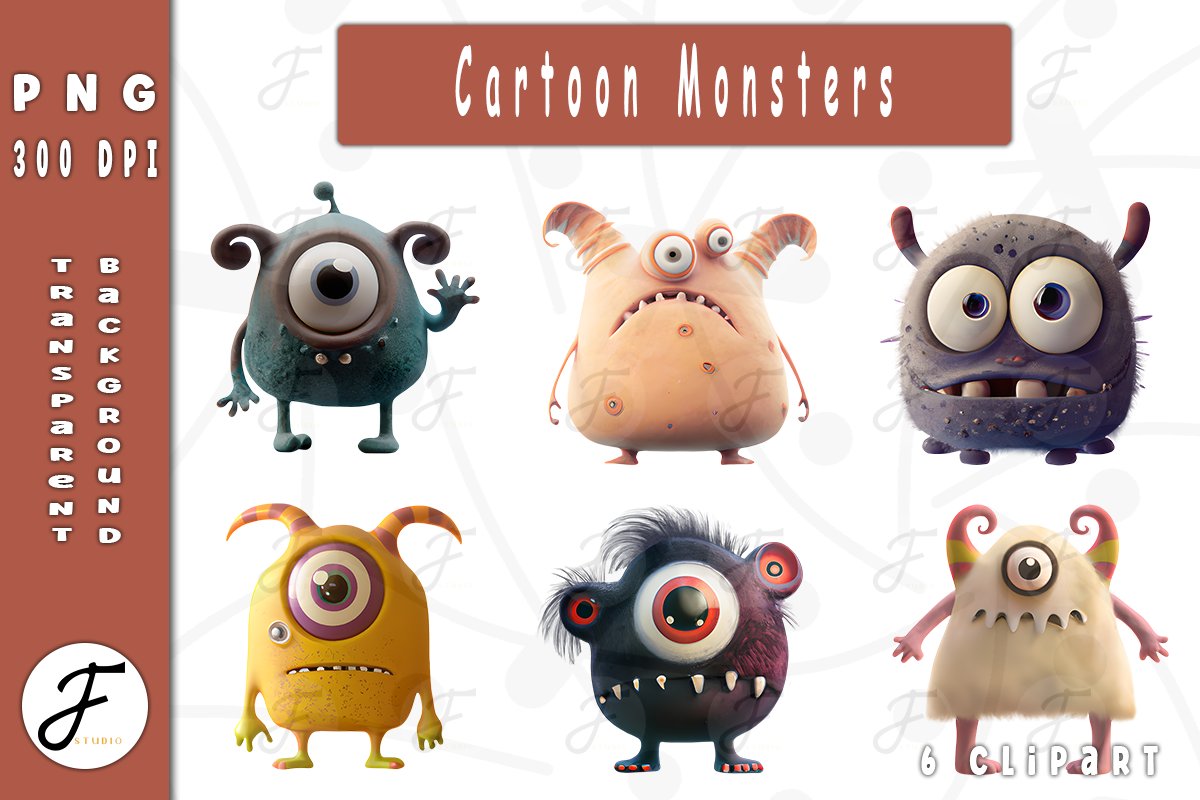 Cartoon Monsters cover image.