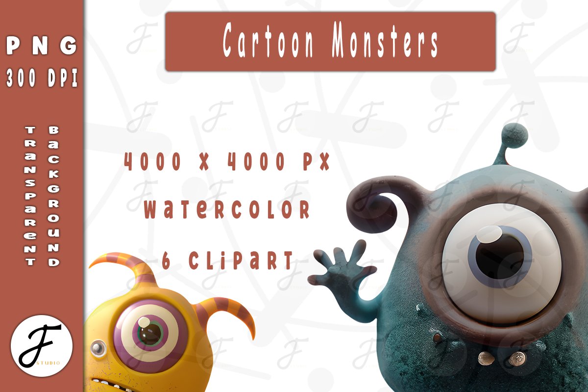 Cartoon Monsters preview image.