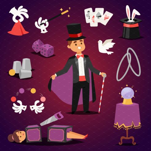 Imagination mystery vector set cover image.
