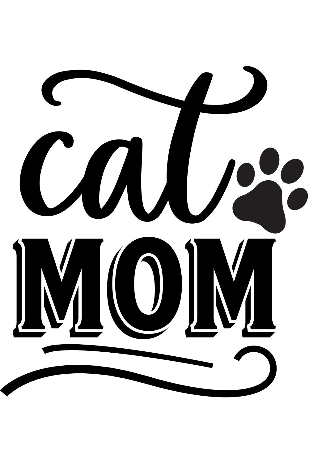 Cat mom pinterest preview image.