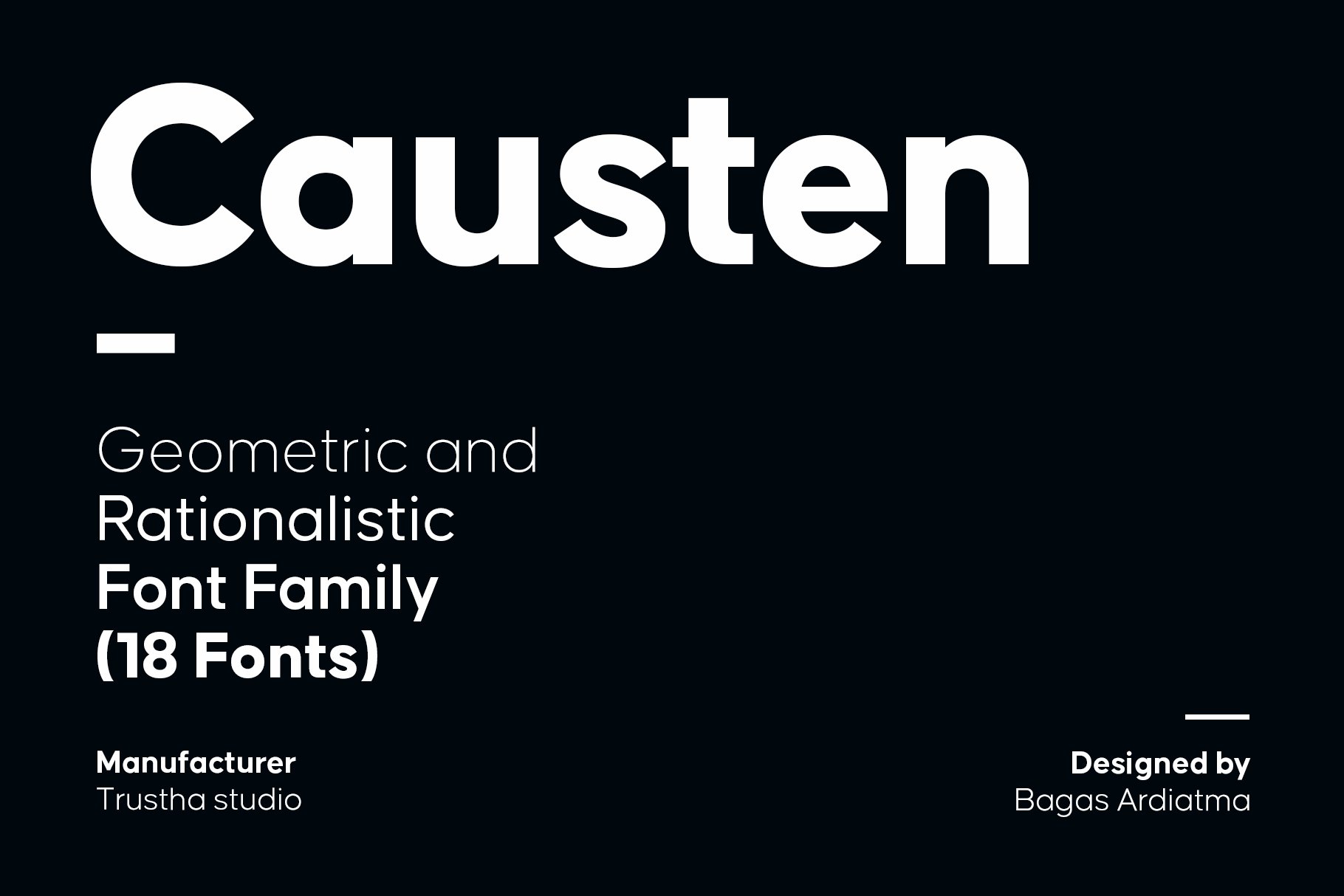 Causten Font Family cover image.