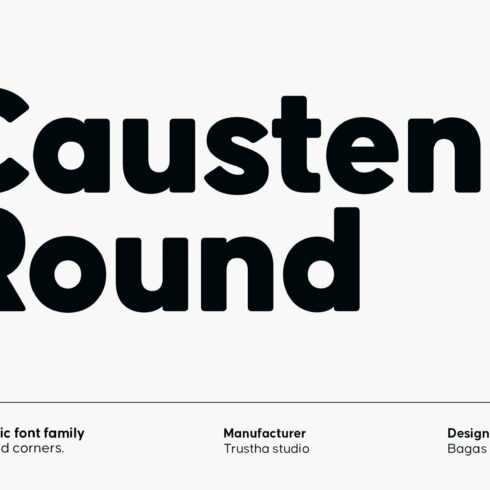 Causten Round Font Family cover image.