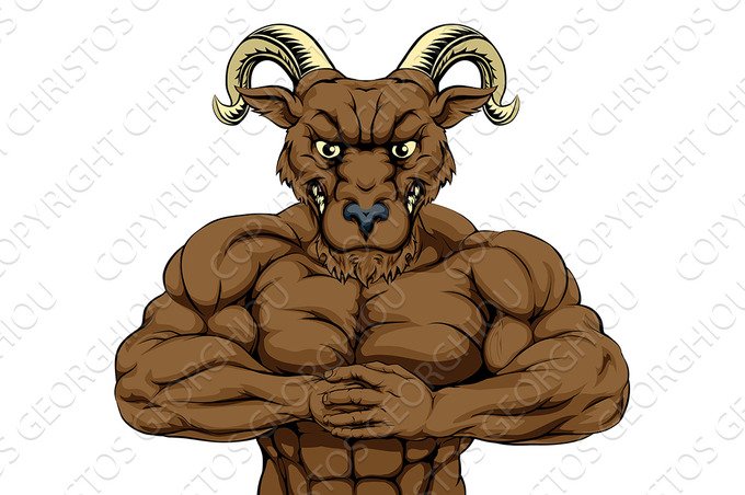 Tough ram mascot cover image.