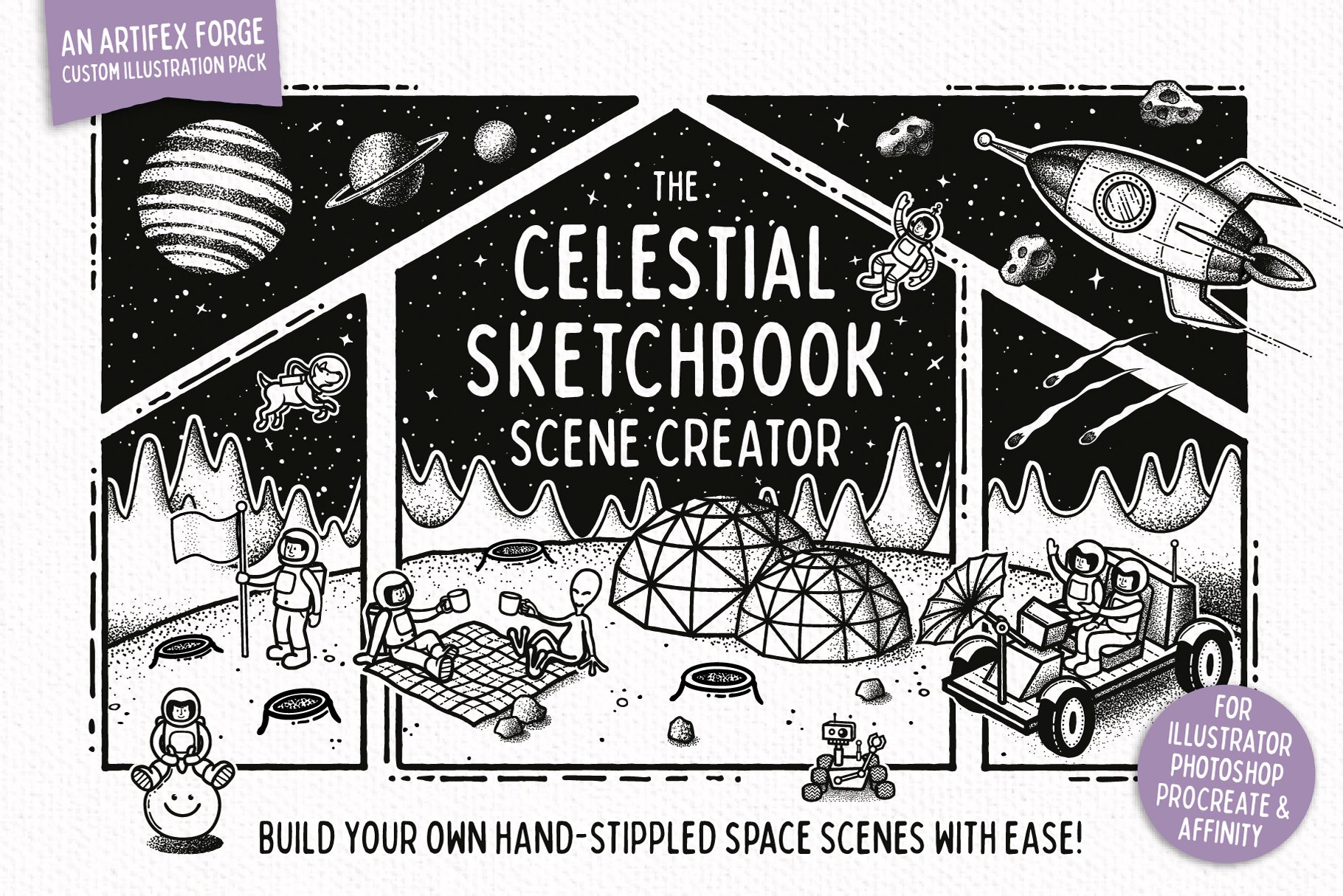 Celestial Sketchbook - Scene Creator cover image.