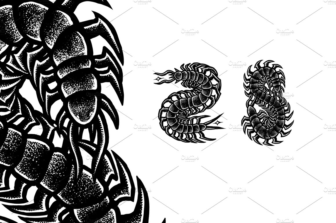 Centipede poisonous | Merch designs preview image.