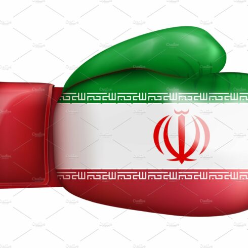Boxing gloves with Iran Flag cover image.