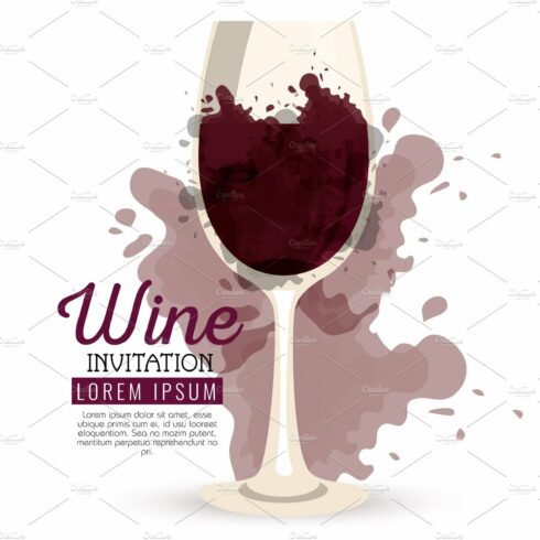 red wine cup label cover image.