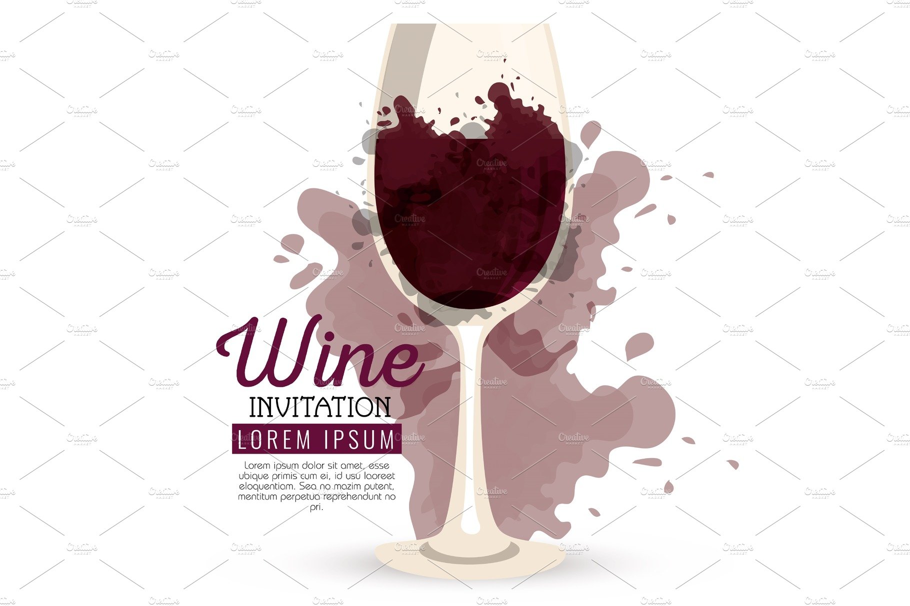red wine cup label cover image.