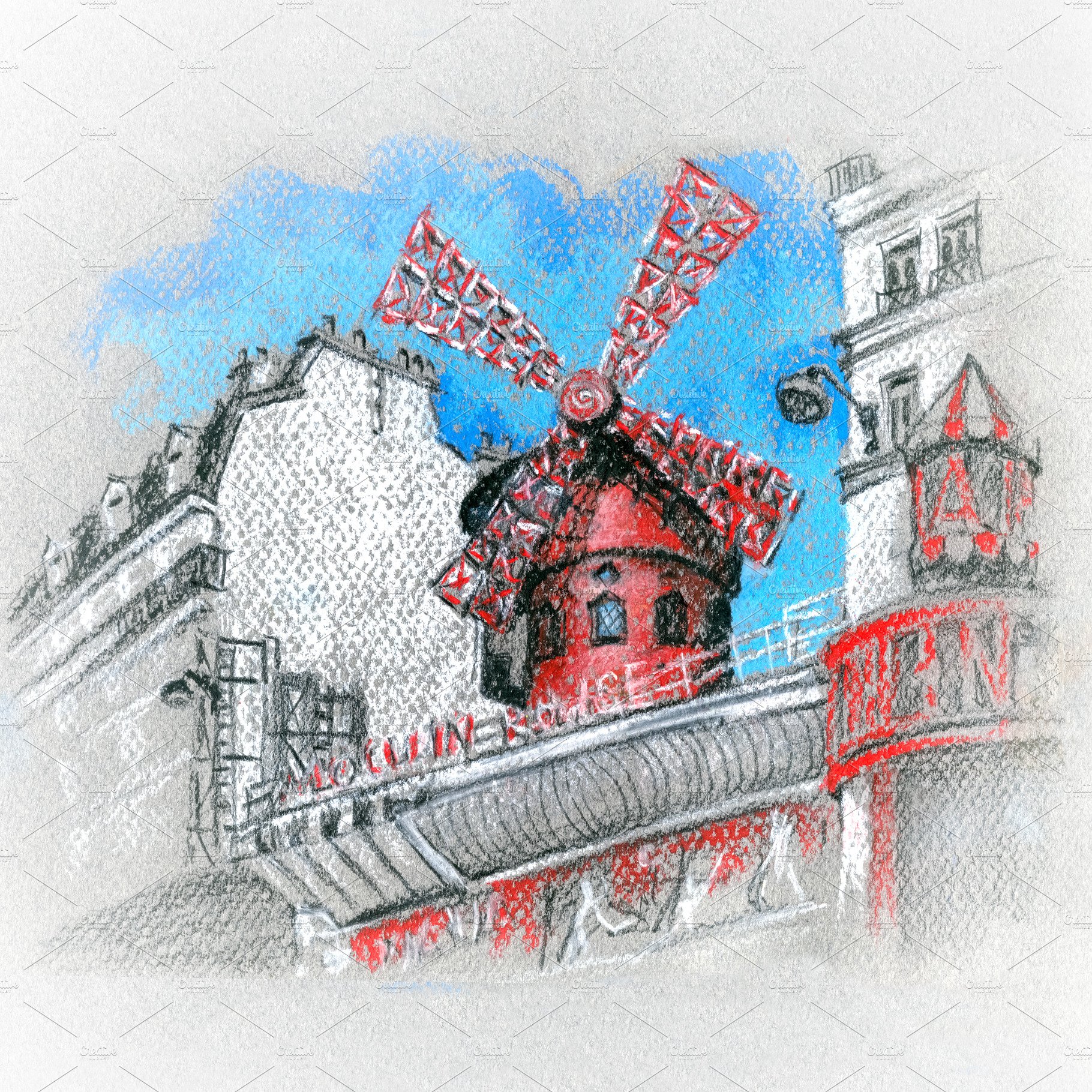 Moulin Rouge in Paris, France cover image.