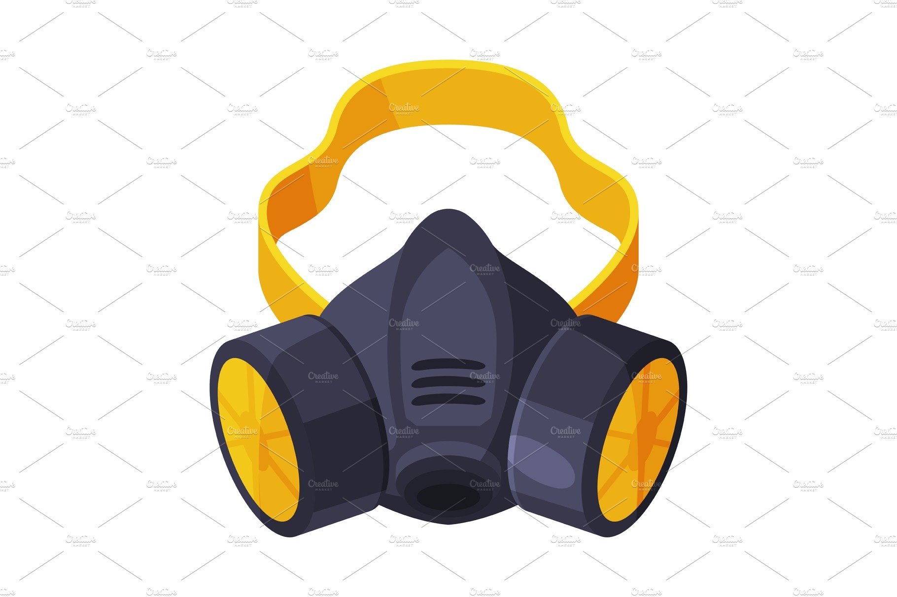 Gas Mask, Respirator with Filters cover image.