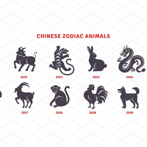 Chinese horoscope animals gold cover image.