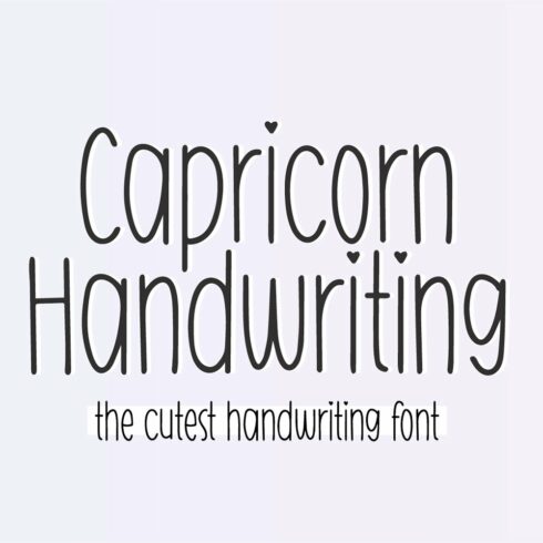 CAPRICORN Skinny Handwriting Font cover image.