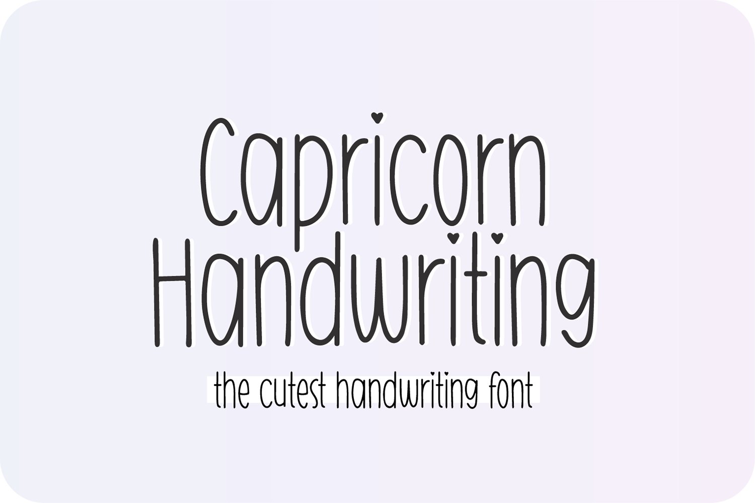 CAPRICORN Skinny Handwriting Font cover image.