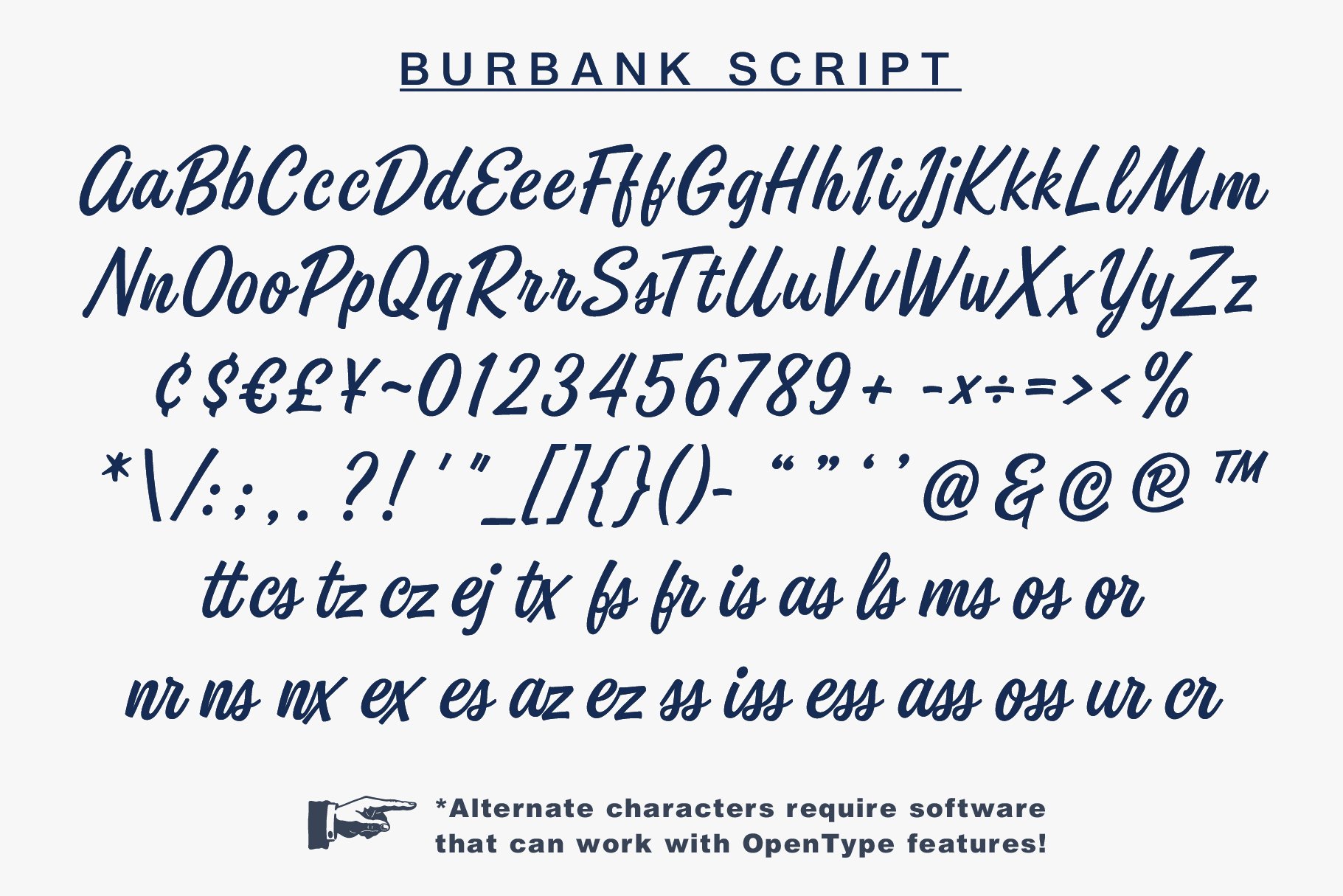 Burbank | Retro Script! preview image.