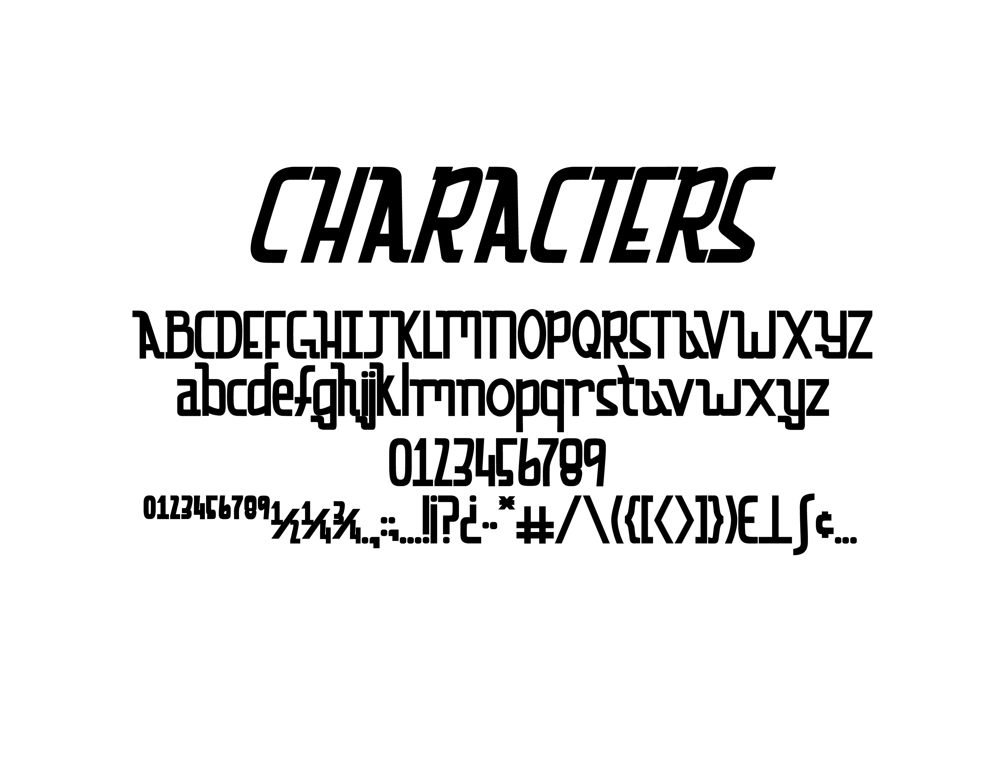 characters cm 978