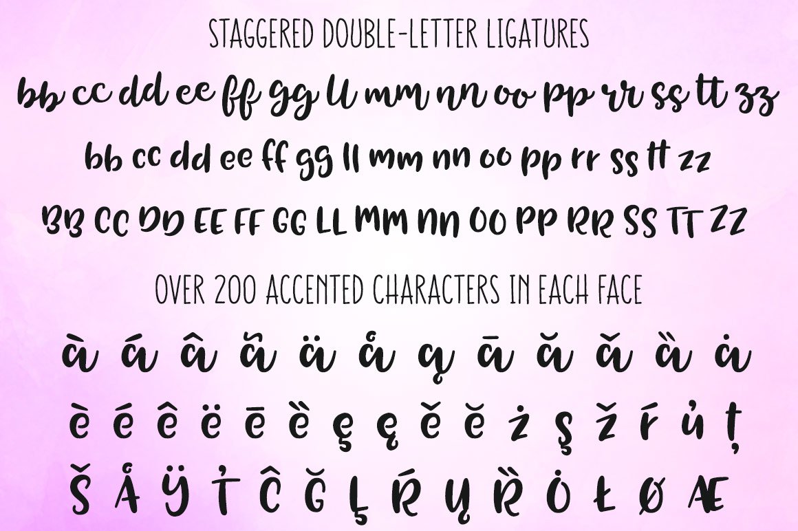 characters ligatures accents 119