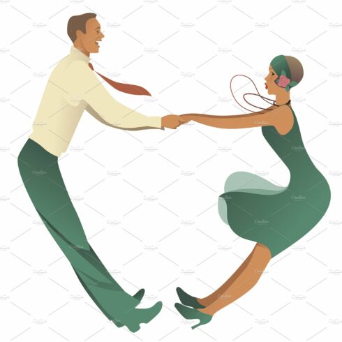 Funny Couple Dancing Charleston cover image.
