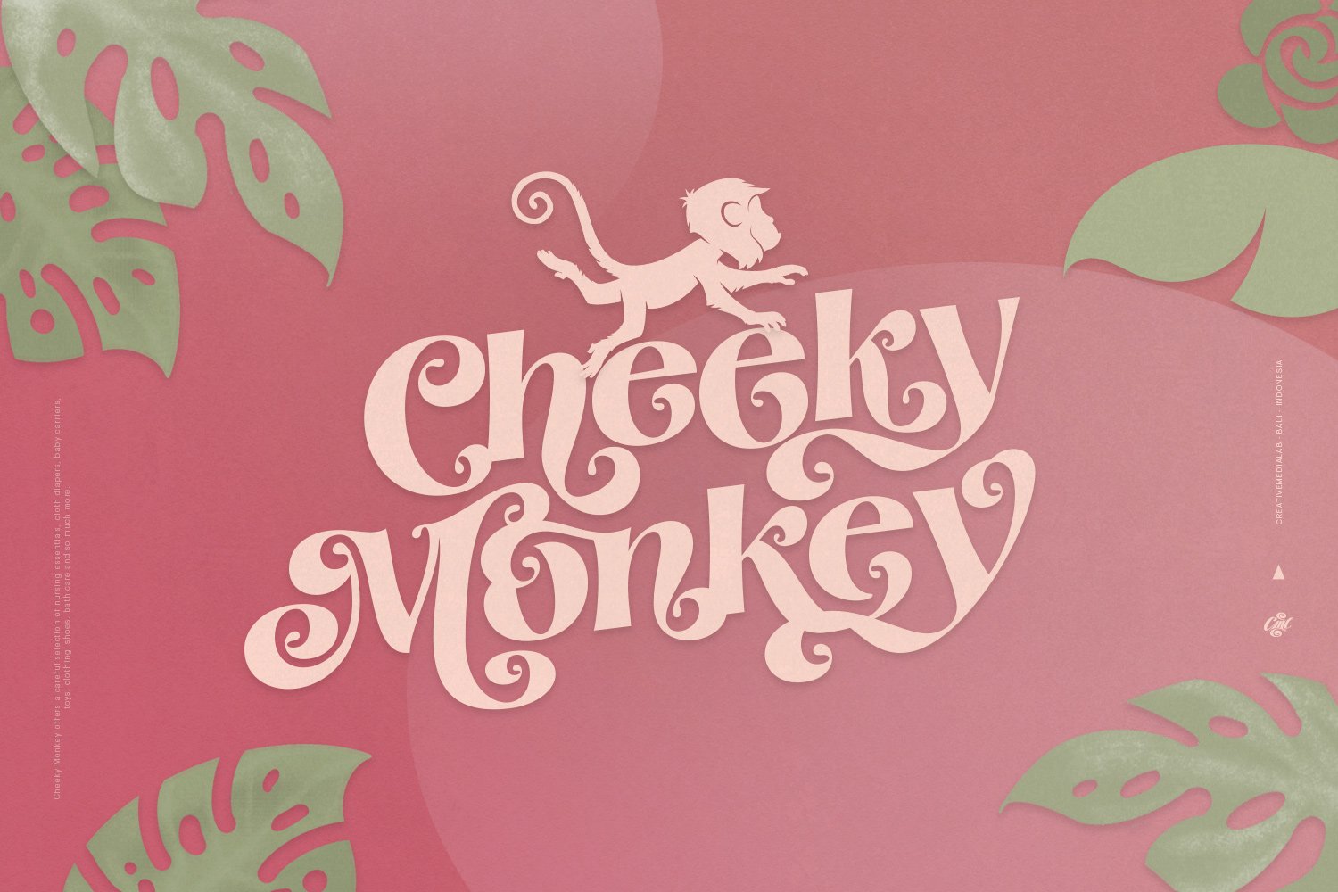 cheeky monkey logo illustration design 507