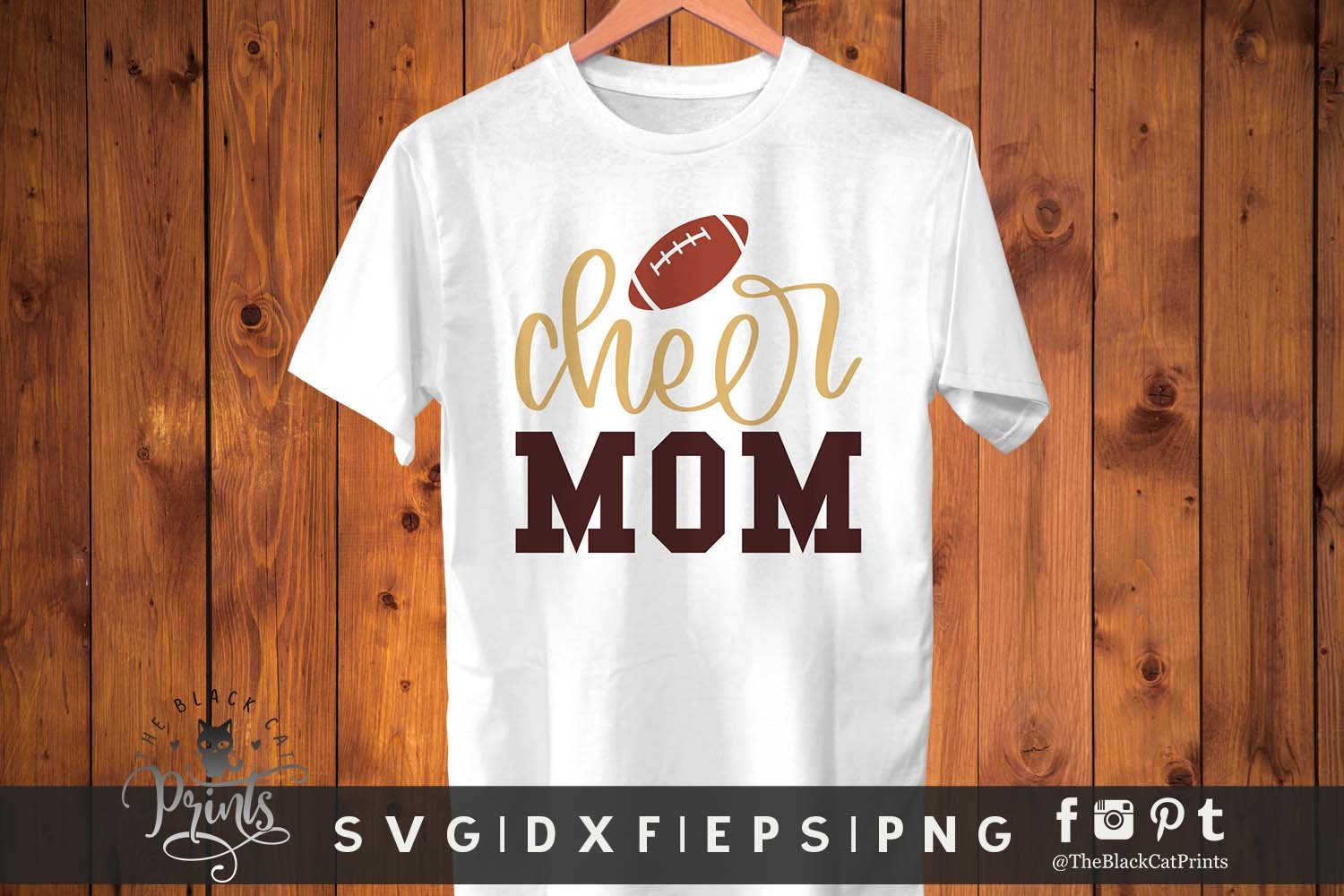Cheer Mom SVG DXF EPS PNG preview image.
