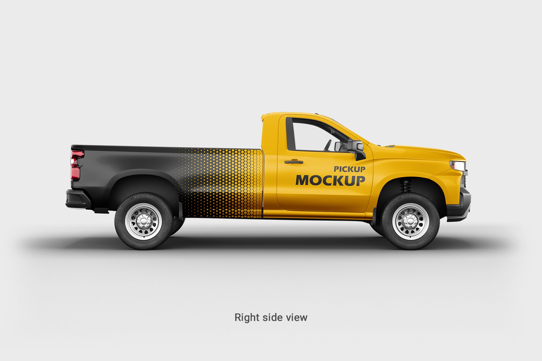 chevrolet silverado pickup mockup 4 322