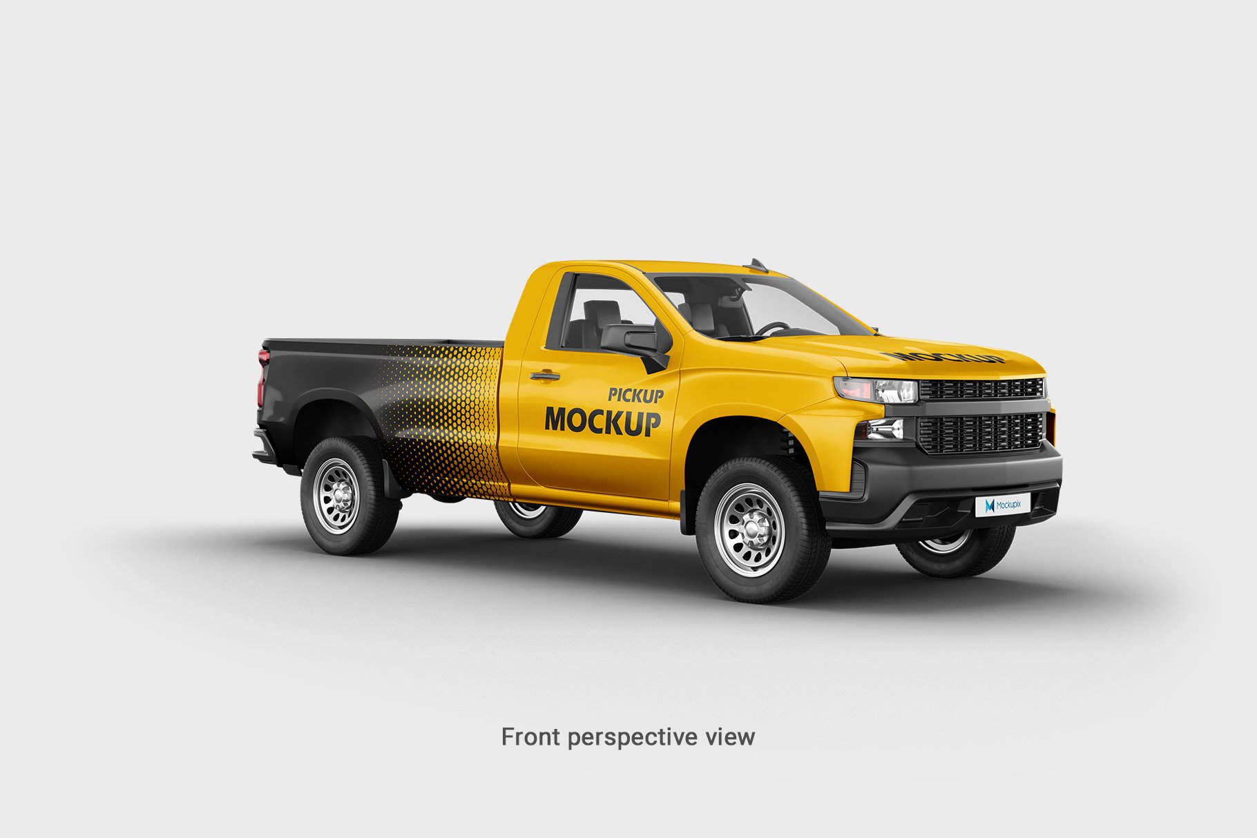 chevrolet silverado pickup mockup 5 523