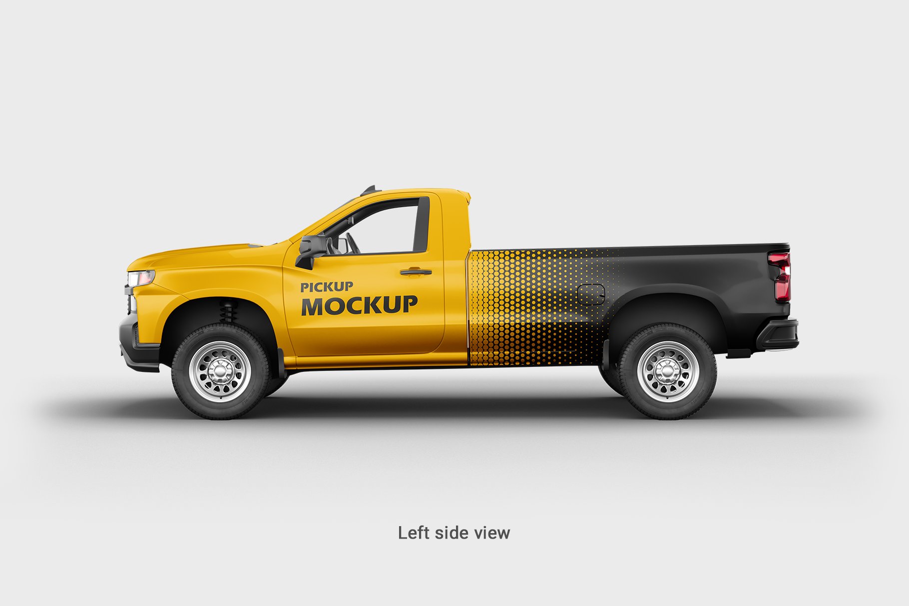 chevrolet silverado pickup mockup 7 35