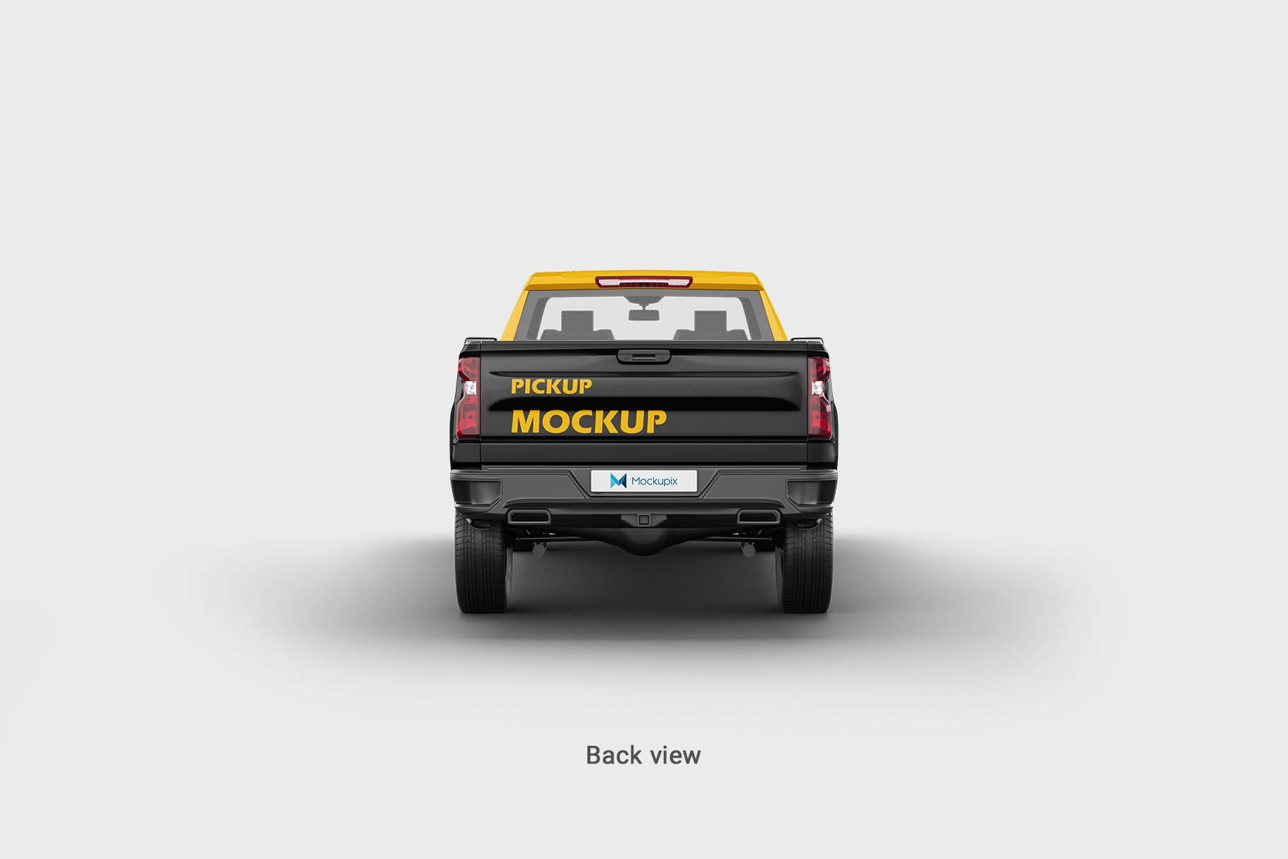 chevrolet silverado pickup mockup 9 634