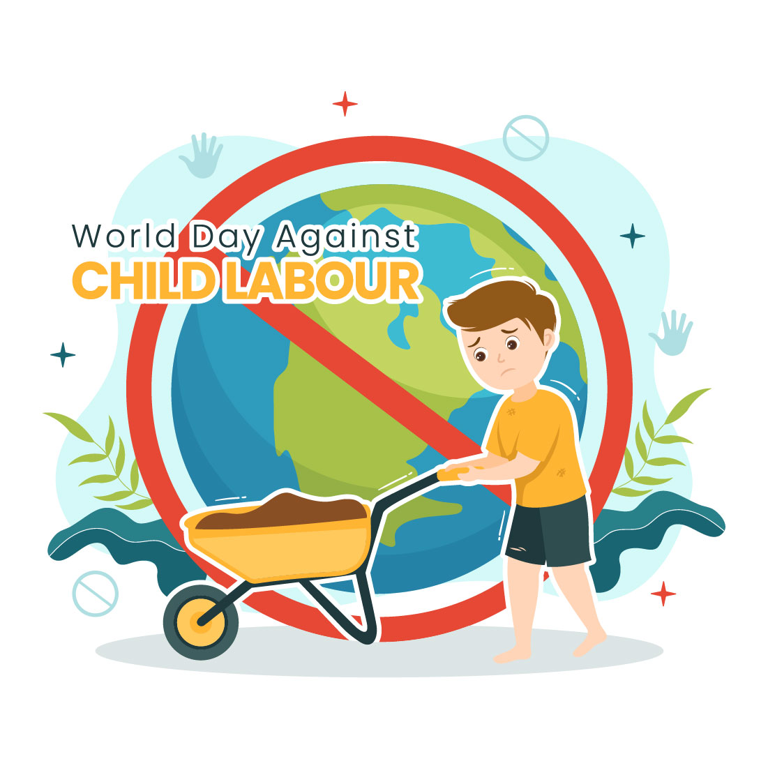 No child labour employed signage | No child labour employed sticker & poster