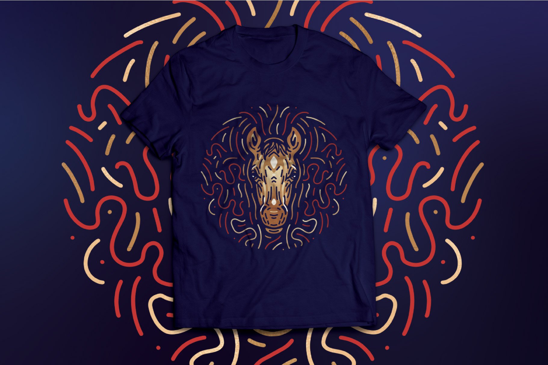 chinese zodiac signs horse t shirt 261