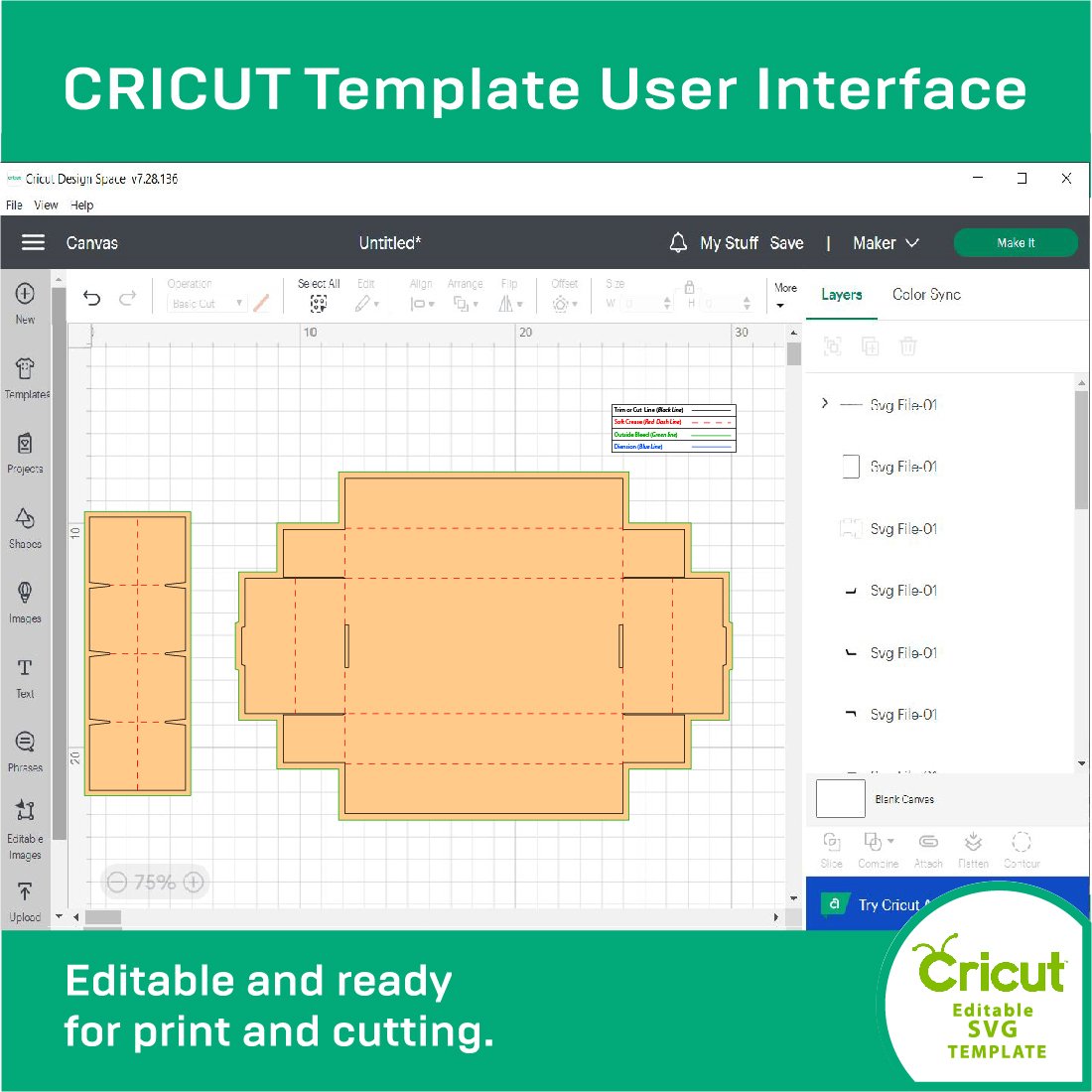 chocklate box sleve lidinsert dieline template svg ai eps pdf dxf jpg png file 04 588