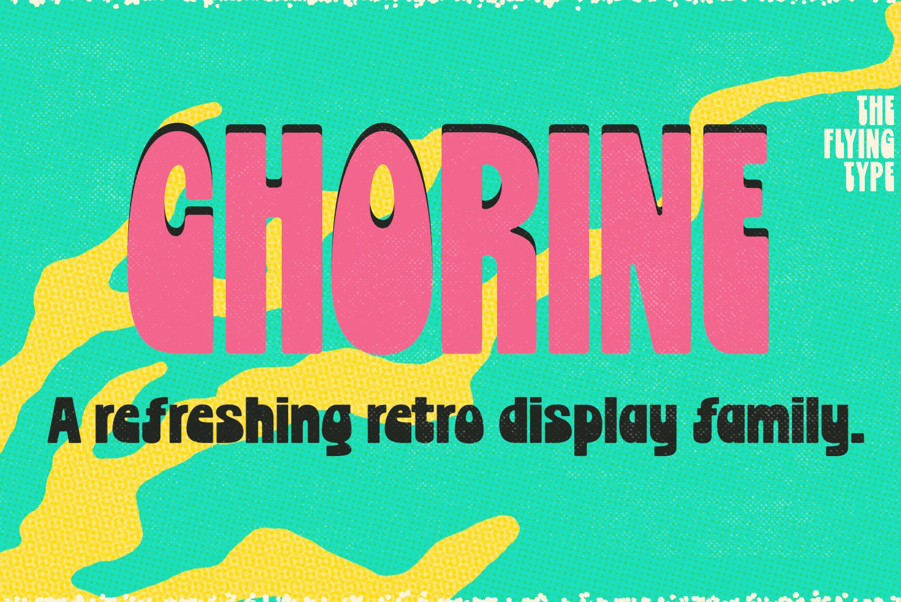 Chorine Family | Two retro fonts preview image.