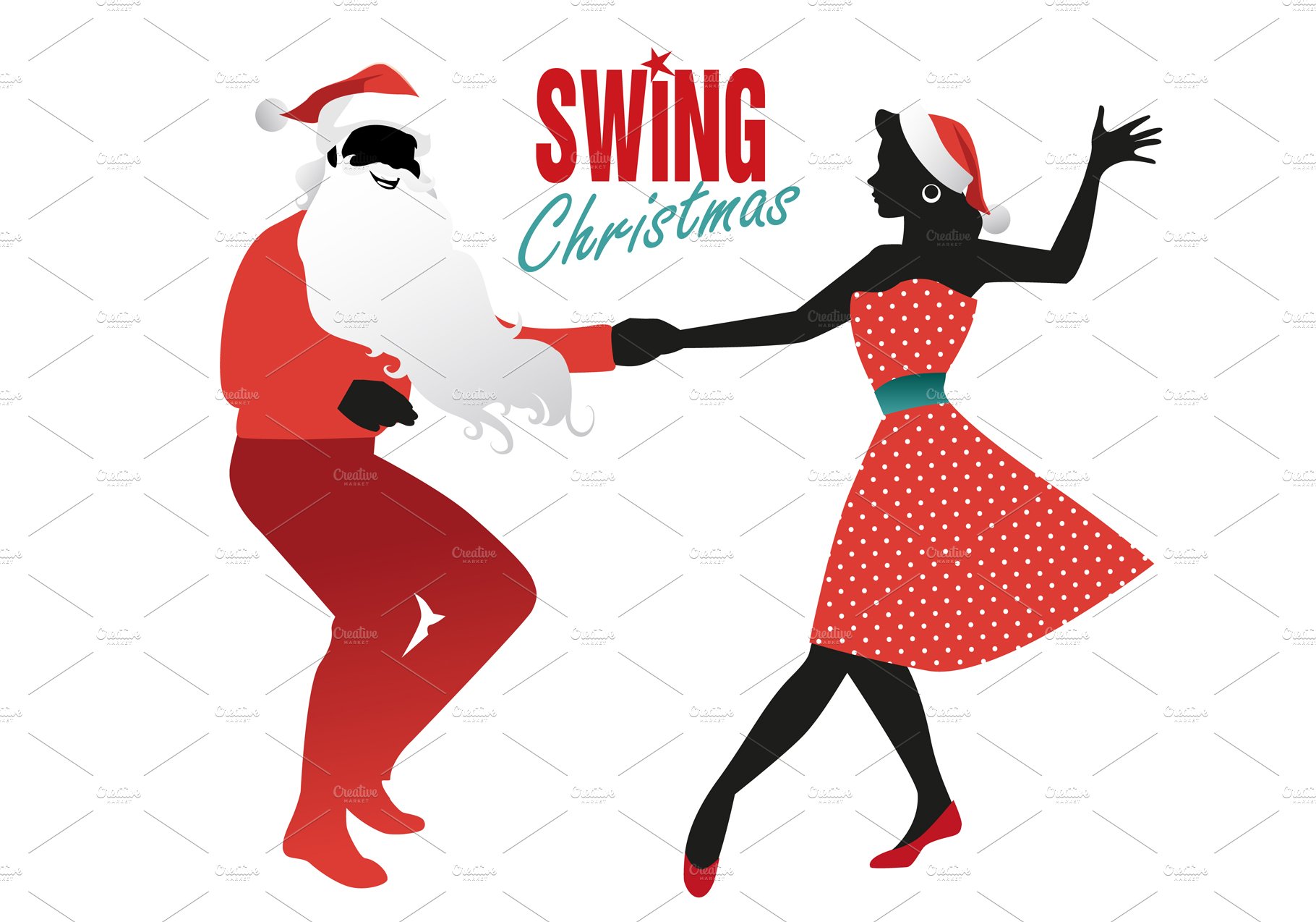 Christmas couple dancing III cover image.