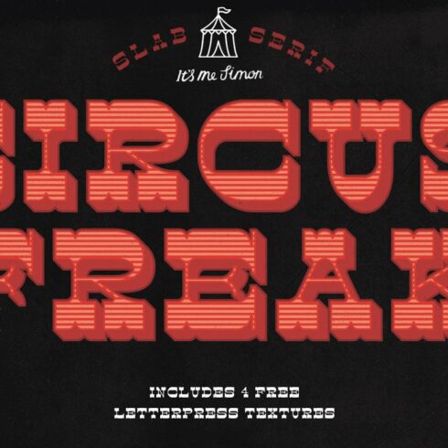 Slab Serif font Circus Freak cover image.