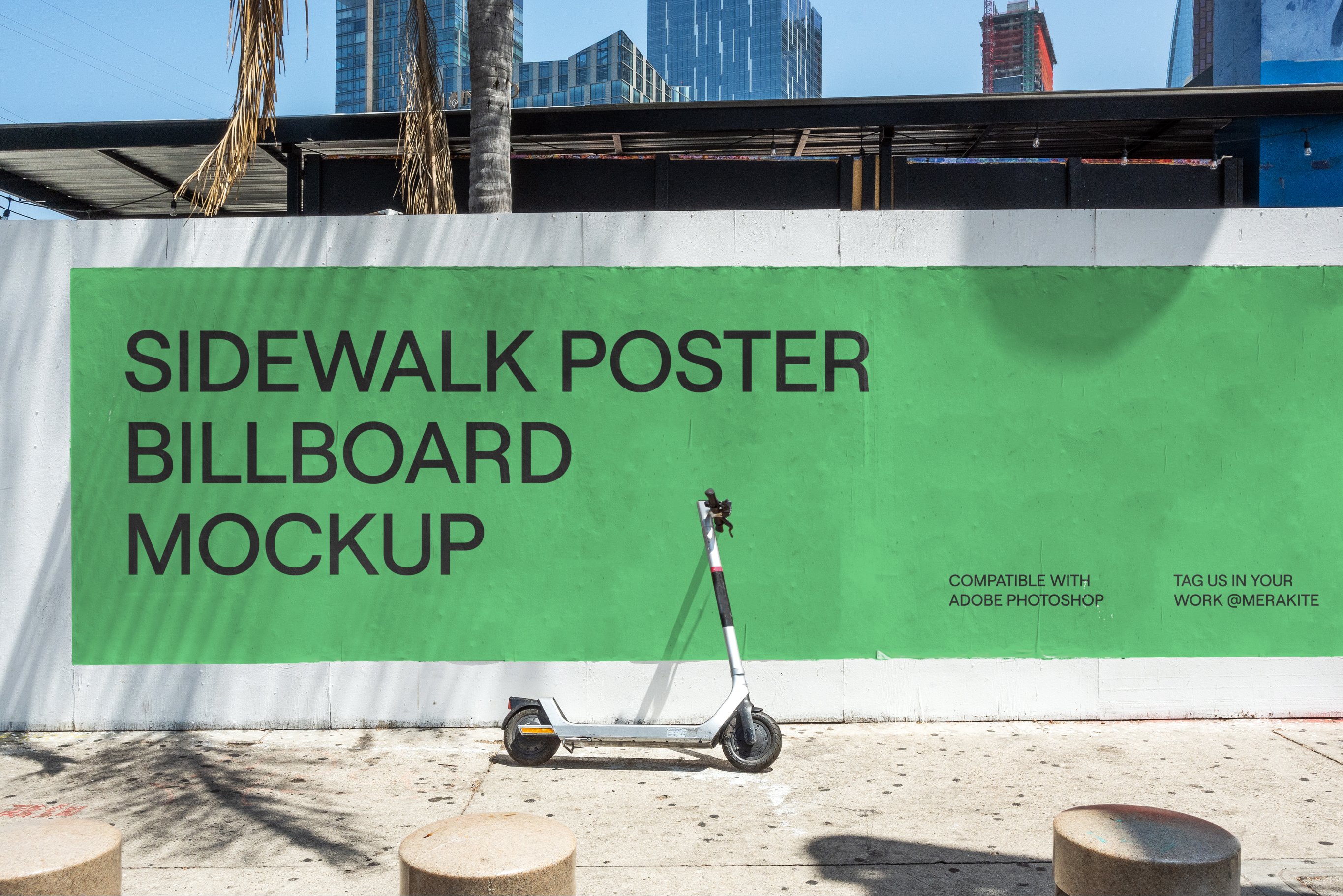 City Billboard Poster Mockup PSD cover image.