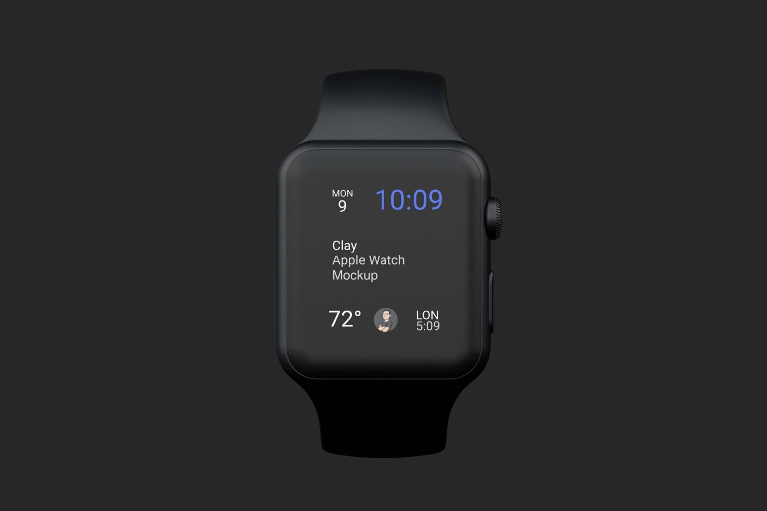 Clay Apple Watch Mockup 04 Masterbundles