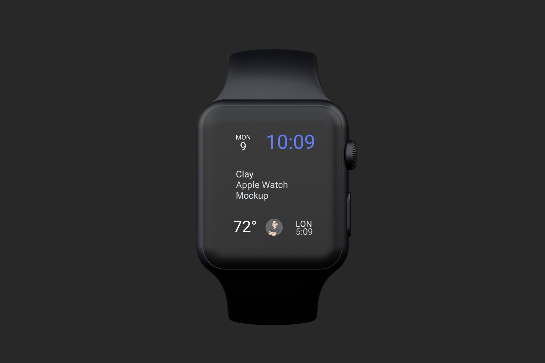 Clay Apple Watch Mockup 04 preview image.