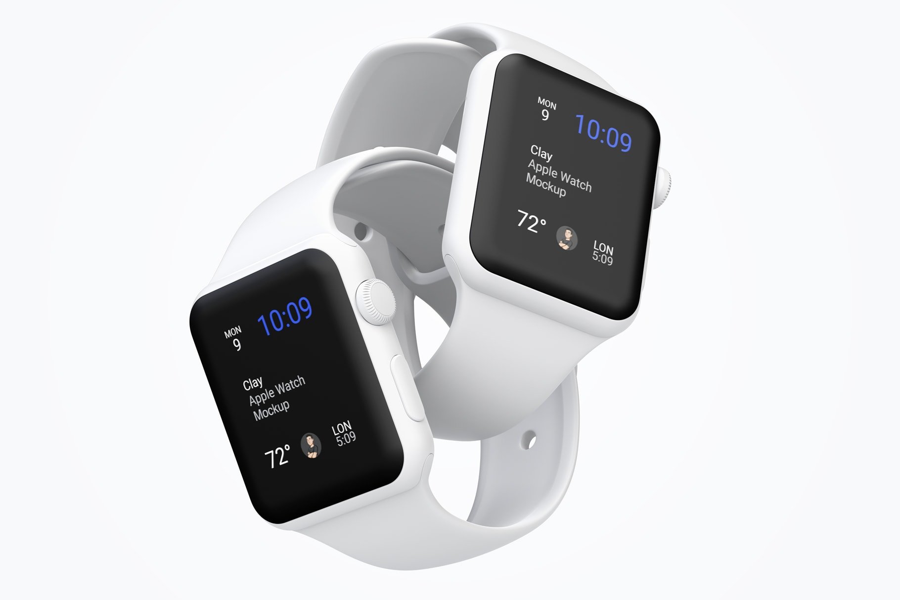 Apple Watch Clay Mockup by Anchal on Dribbble