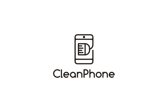 clean smartphone logo 04 59