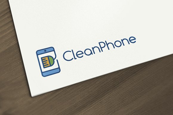 clean smartphone logo 05 901