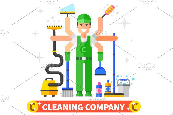 Cleaning company cover image.