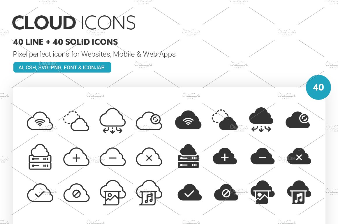 Cloud Icons cover image.