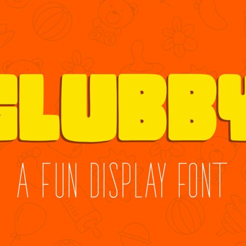 Glubby - Fun Display Font cover image.