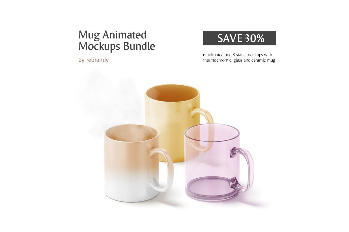 Mug Animated Mockups Bundle cover image.