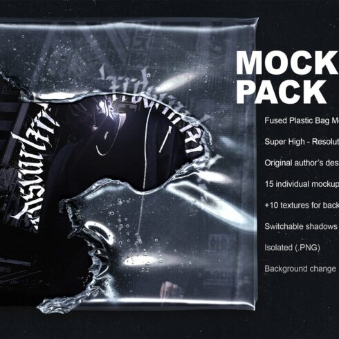 Fused Plastic Bag Mockup Pack cover image.