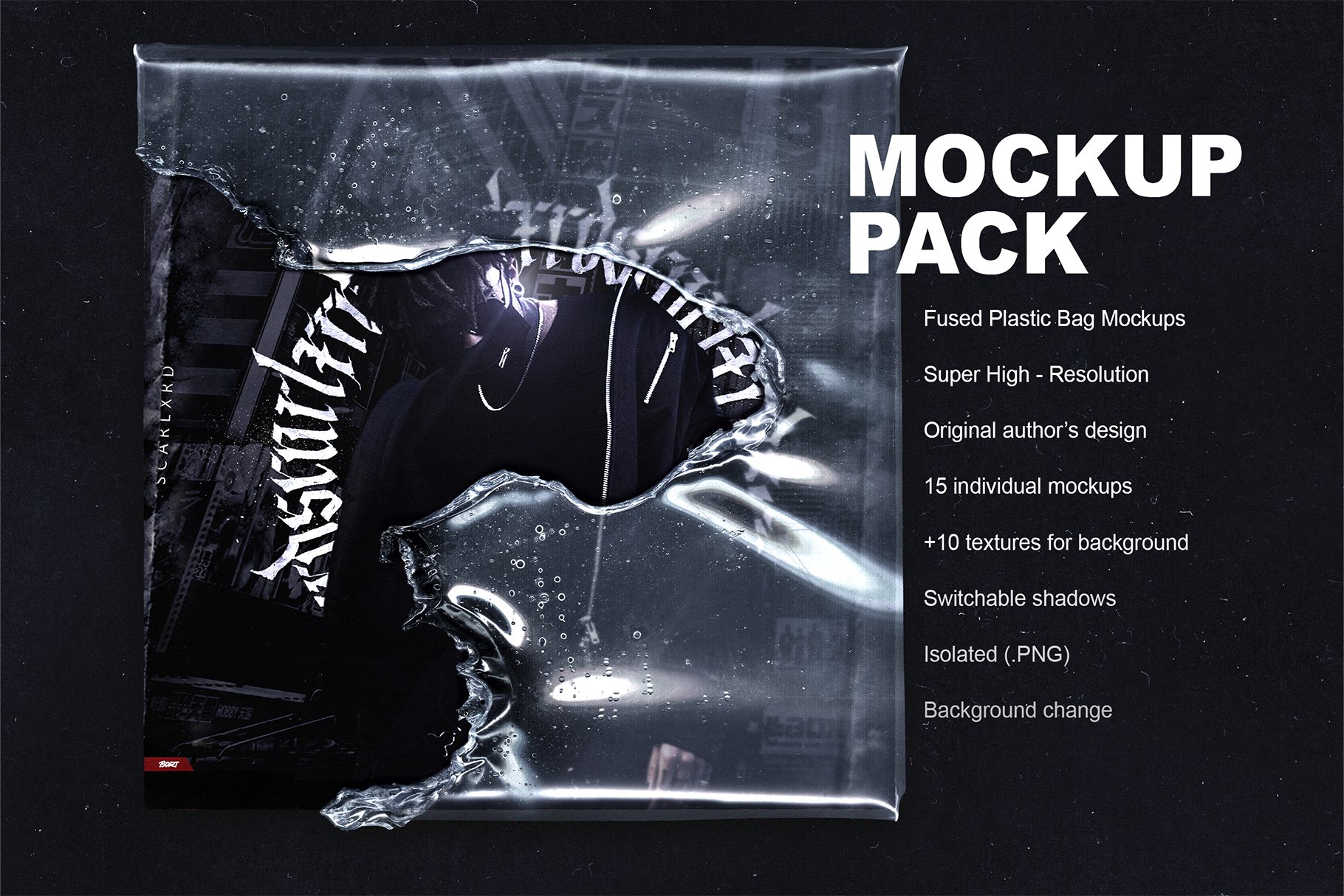 Fused Plastic Bag Mockup Pack cover image.
