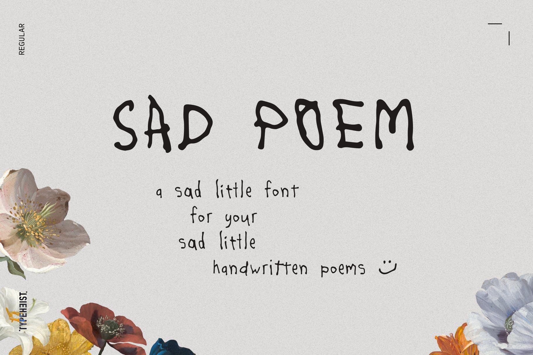 Sad Poem Messy Handwriting Font cover image.