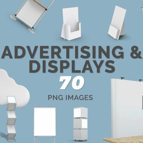 Advertising Displays Objects Bundle cover image.